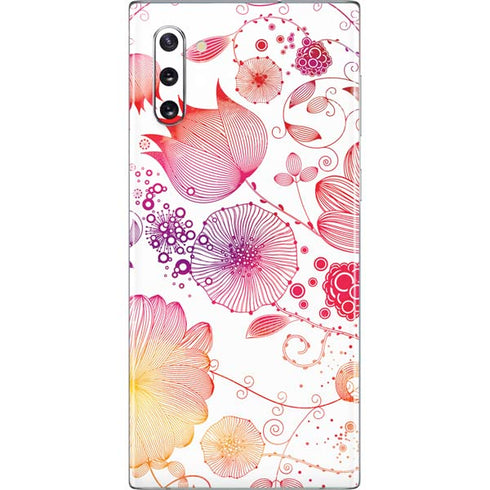 Elegant Flowers Galaxy Note 10 Skin